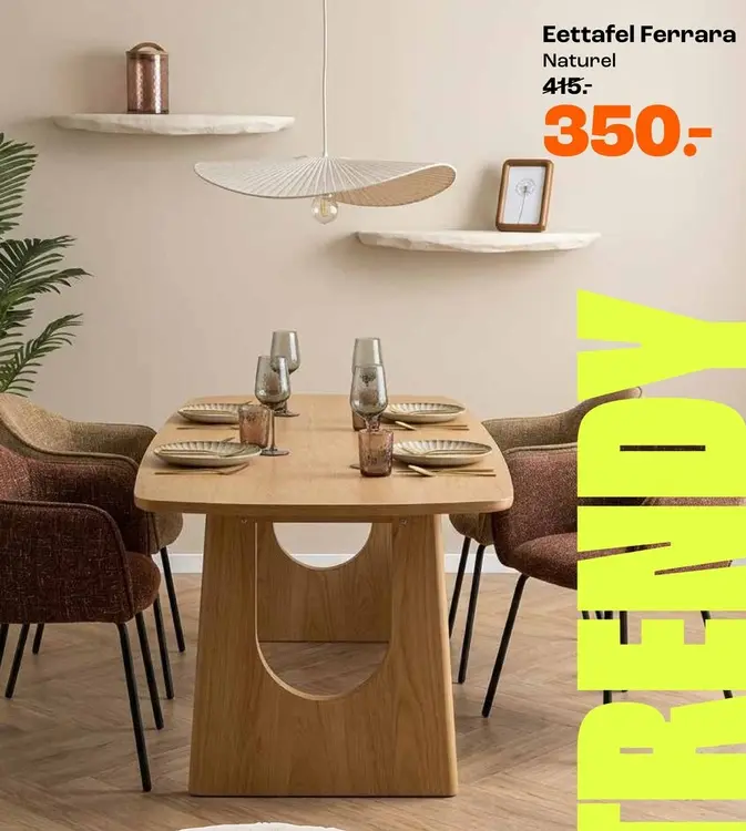 Aanbieding: Eettafel Ferrara