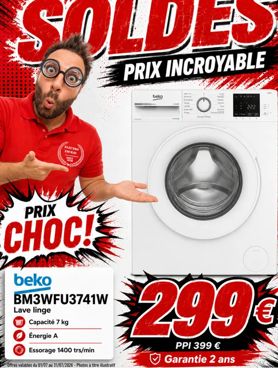 Offre: Bm3wfu3741w lave linge