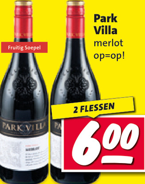 Aanbieding: Park Villa merlot