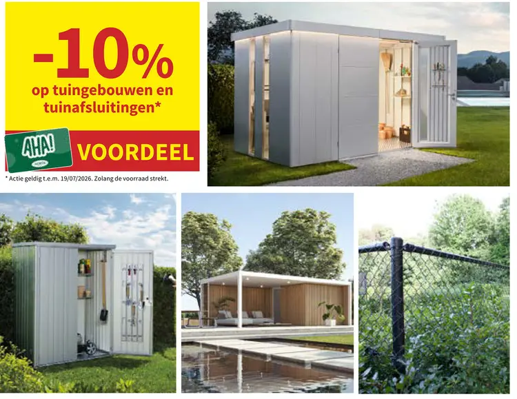 Promotie: Tuingebouwen en tuinafsluitingen
