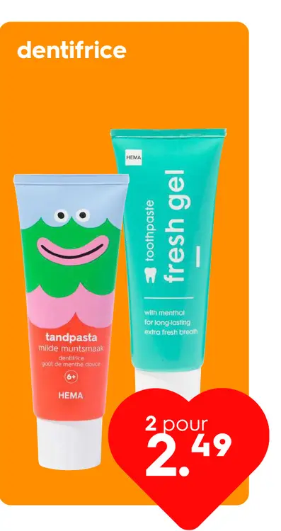Offre: dentifrice