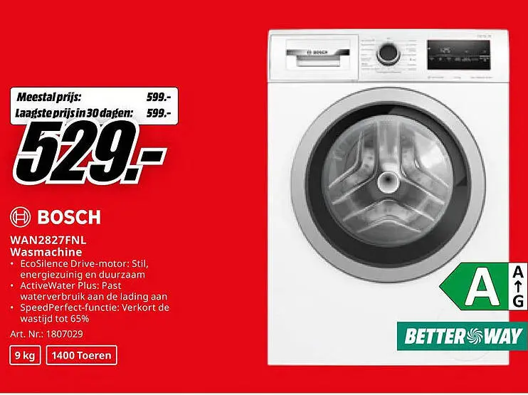 Aanbieding: WAN2827FNL Wasmachine