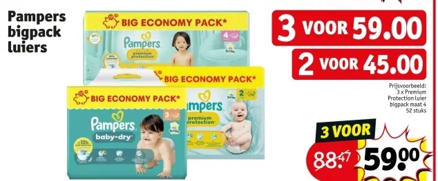 Promotie: Pampers bigpack luiers