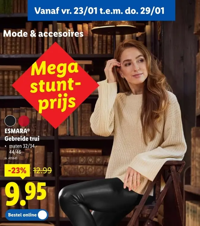 Promotie: Gebreide trui