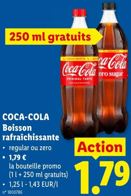 Offre: Boisson rafraîchissante