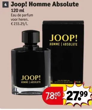 Promotie: Joop! Homme Absolute