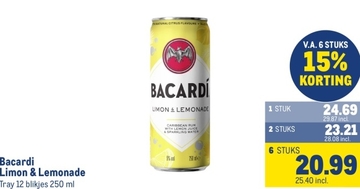 Aanbieding: Bacardi Limon & Lemonade