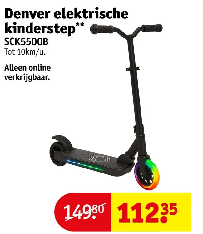 Aanbieding: elektrische kinderstep
