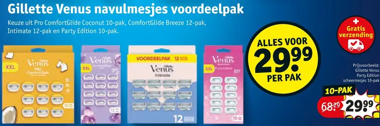 Promotie: Venus navulmesjes voordeelpak