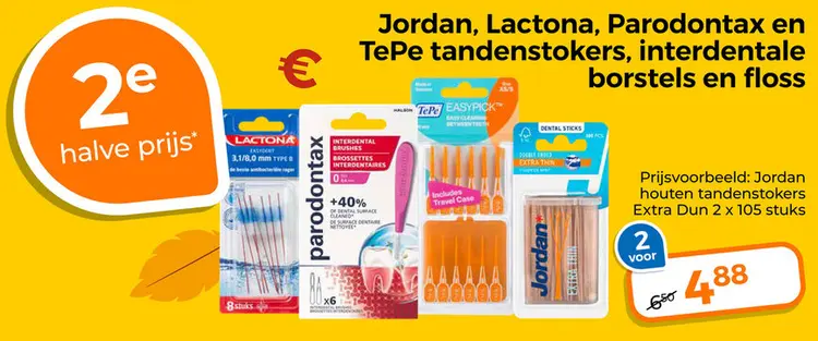 Aanbieding: Tandenstokers, interdentale borstels en floss