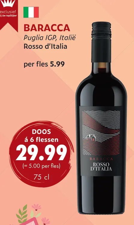 Aanbieding: BARACCA Rosso d'Italia