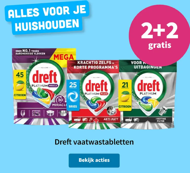 Promotie: Dreft vaatwastabletten