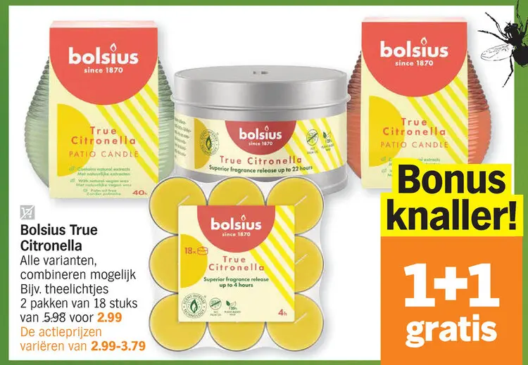 Promotie: Bolsius True Citronella