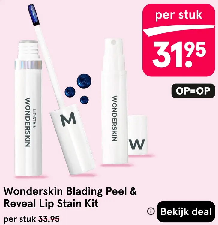 Aanbieding: Wonderskin Lip Stain