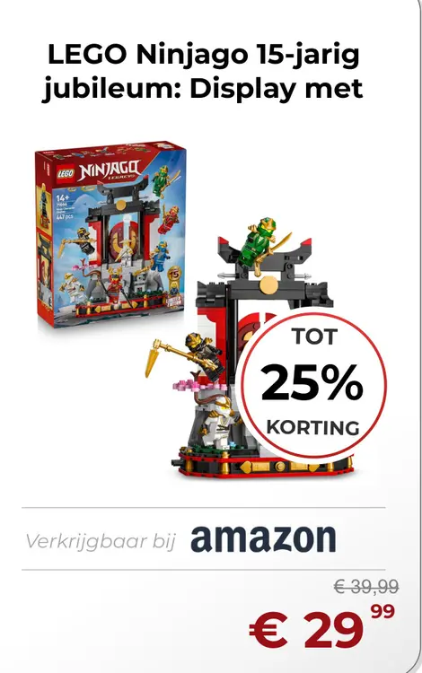 Aanbieding: LEGO Ninjago 15-jarig jubileum: Display