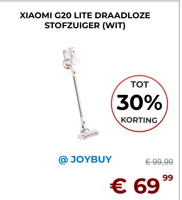 Aanbieding: Xiaomi g20 lite draadloze stofzuiger