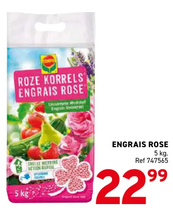 Offre: Roze korrels engrais rose
