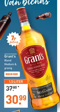 Aanbieding: Grant's 150CL Whisky