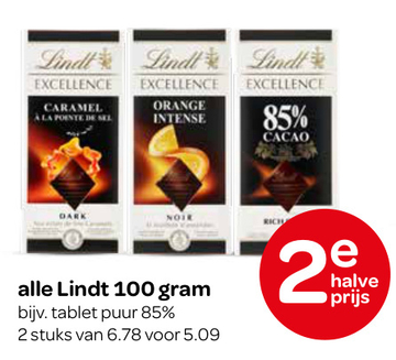 Aanbieding: Lindt 100 gram