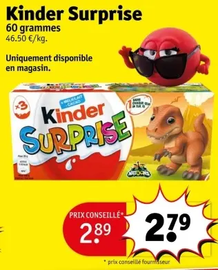 Offre: Kinder Surprise