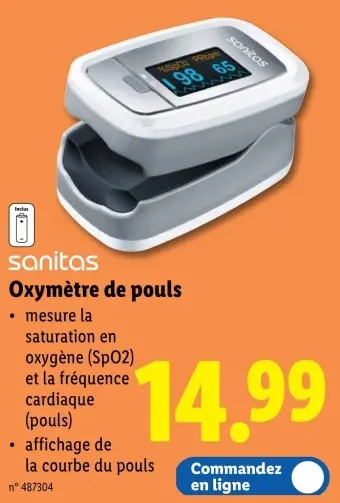 Offre: Oxymètre de pouls