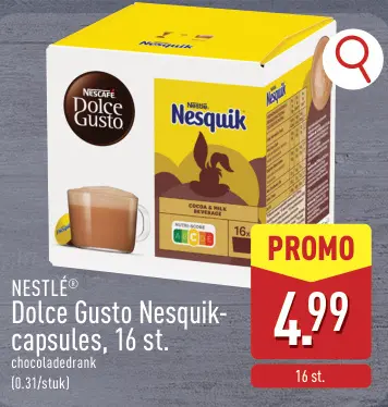 Promotie: Dolce Gusto Nesquik-capsules