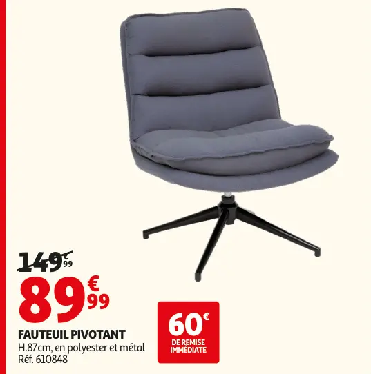 Offre: Fauteuil pivotant