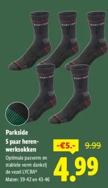 Aanbieding: herenwerksokken