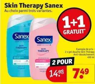 Offre: Skin Therapy Sanex