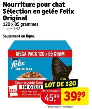 Offre: Nourriture pour chat Sélection en gelée Original