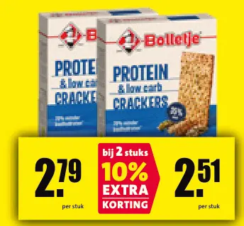 Aanbieding: PROTEIN & low carb CRACKERS