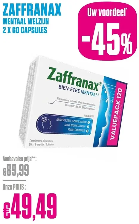 Promotie: Zaffranax Mentaal welzijn