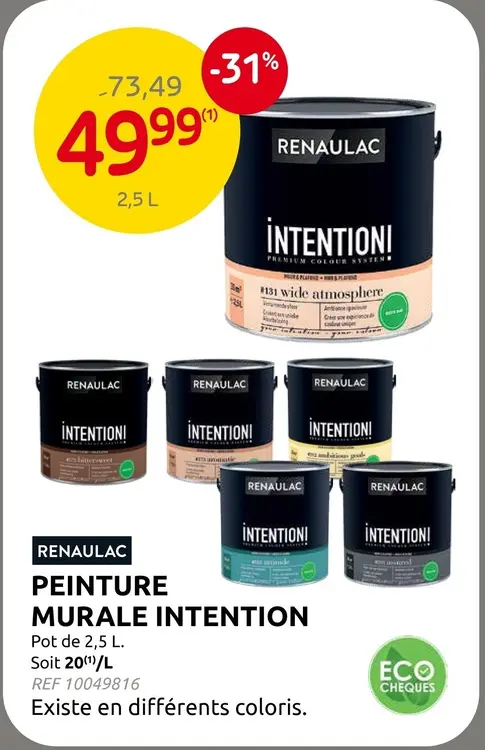 Offre: Peinture murale intention