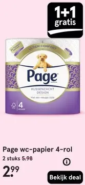Aanbieding: Page wc-papier 4-rol