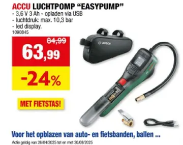 Aanbieding: Accu luchtpomp "easypump"
