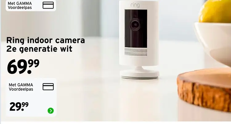 Aanbieding: Ring indoor camera