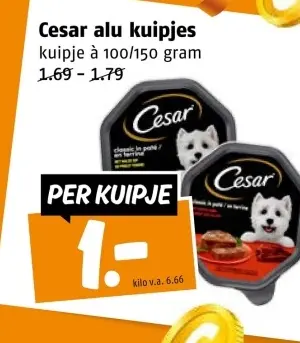 Aanbieding: Cesar alu kuipjes