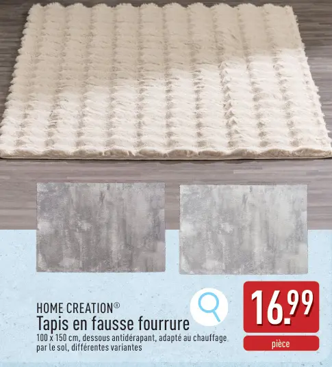 Offre: Tapis en fausse fourrure