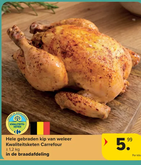 Promotie: Hele gebraden kip van weleer