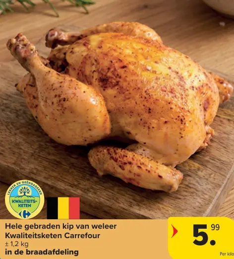 Promotie: Hele gebraden kip van weleer