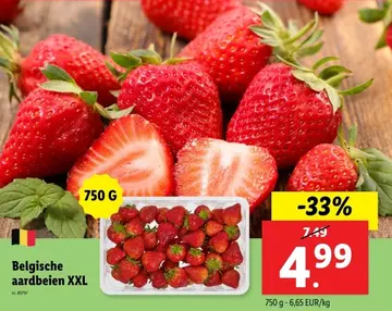 Aanbieding: Belgische aardbeien XXL