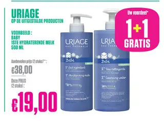 Aanbieding: Uriage baby 1ste hydraterende melk
