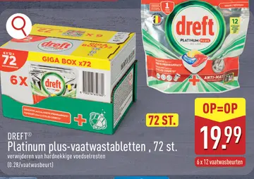Aanbieding: Platinum plus-vaatwastabletten