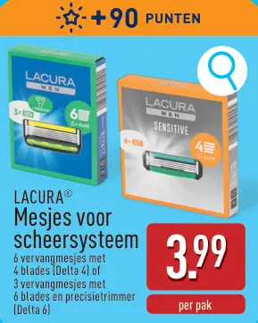 Promotie: Mesjes voor scheersysteem