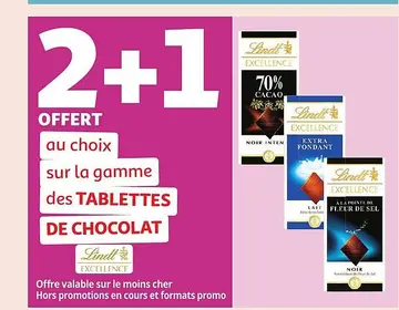 Offre: Lindt Excellence Chocolat