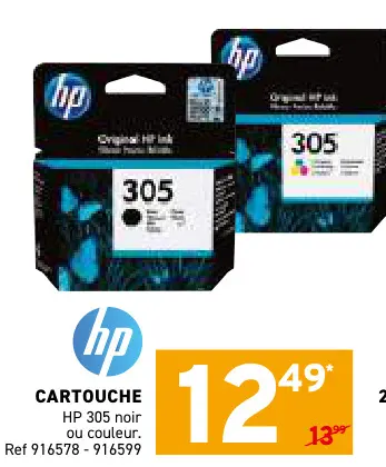 Offre: Cartouche HP 305