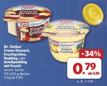 Aanbieding: Dr. Oetker Creme Dessert, Fruchtgrütze, Puddi