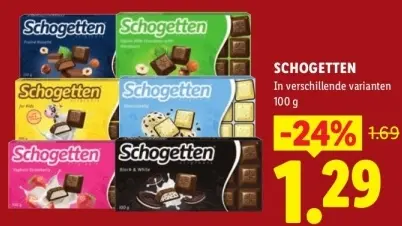 Aanbieding: Schogetten Chocolade