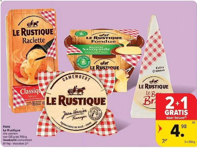 Promotie: Kaas Le Rustique