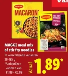 Aanbieding: MAGGI meal mix of stir fry noodles